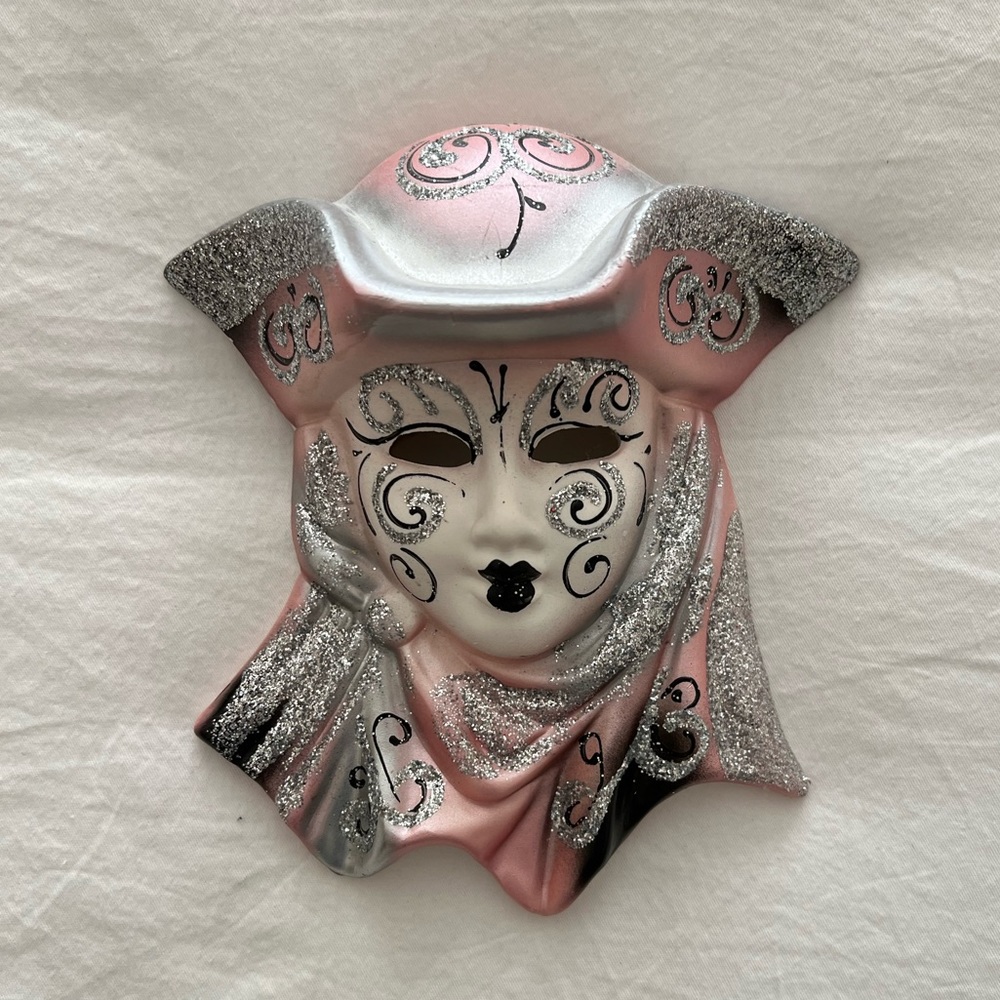 Venetian Hand-Painted Ceramic Mask
